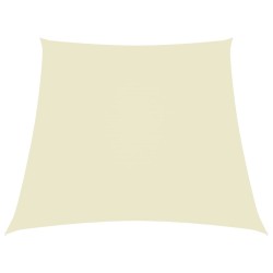 Sonnensegel Oxford-Gewebe Trapezförmig 4/5x4 m Cremeweiß