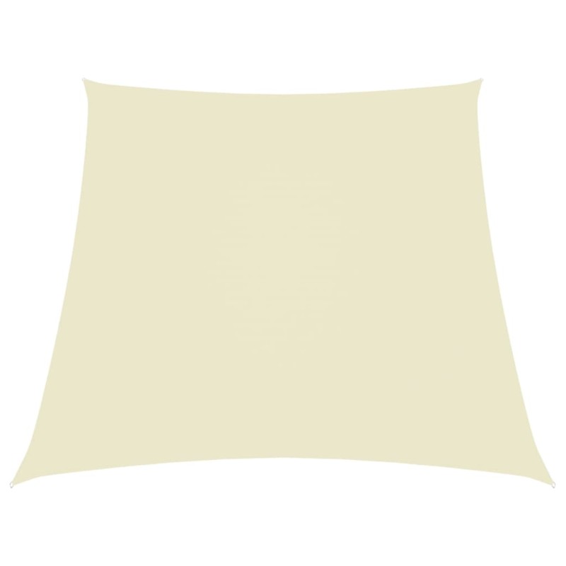 Sonnensegel Oxford-Gewebe Trapezförmig 4/5x4 m Cremeweiß