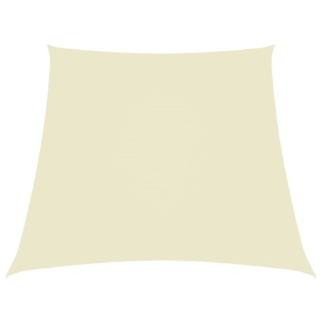 Sonnensegel Oxford-Gewebe Trapezförmig 4/5x4 m Cremeweiß