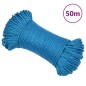 Arbeitsseil Blau 6 mm 50 m Polypropylen Arbeitsseil Blau 6 mm 50 m Polypropylen
