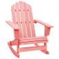vidaXL Adirondack-Schaukelstuhl Massivholz Tanne Rosa vidaXL Adirondack-Schaukelstuhl Massivholz Tanne Rosa