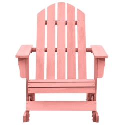 vidaXL Adirondack-Schaukelstuhl Massivholz Tanne Rosa