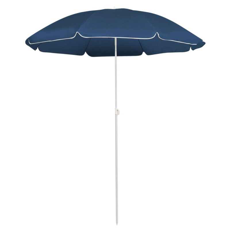 Sonnenschirm mit Stahlmast Blau 180 cm Sonnenschirm mit Stahlmast Blau 180 cm