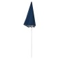 Sonnenschirm mit Stahlmast Blau 180 cm Sonnenschirm mit Stahlmast Blau 180 cm