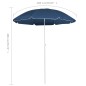 Sonnenschirm mit Stahlmast Blau 180 cm Sonnenschirm mit Stahlmast Blau 180 cm
