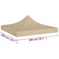 vidaXL Partyzelt-Dach 2x2 m Beige 270 g/m² vidaXL Partyzelt-Dach 2x2 m Beige 270 g/m²