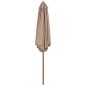 vidaXL Sonnenschirm mit Holz-Mast 270 cm Taupe vidaXL Sonnenschirm mit Holz-Mast 270 cm Taupe