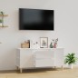 vidaXL TV-Schrank Hochglanz-Weiß 102x44,5x50 cm Holzwerkstoff vidaXL TV-Schrank Hochglanz-Weiß 102x44,5x50 cm Holzwerkstoff