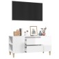 vidaXL TV-Schrank Hochglanz-Weiß 102x44,5x50 cm Holzwerkstoff vidaXL TV-Schrank Hochglanz-Weiß 102x44,5x50 cm Holzwerkstoff