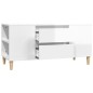 vidaXL TV-Schrank Hochglanz-Weiß 102x44,5x50 cm Holzwerkstoff vidaXL TV-Schrank Hochglanz-Weiß 102x44,5x50 cm Holzwerkstoff