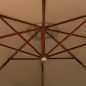 Ampelschirm mit Holzmast 350 cm Taupe Ampelschirm mit Holzmast 350 cm Taupe