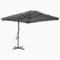 Sonnenschirm mit Stahl-Mast 250×250 cm Anthrazit Sonnenschirm mit Stahl-Mast 250×250 cm Anthrazit