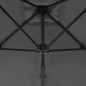 Sonnenschirm mit Stahl-Mast 250×250 cm Anthrazit Sonnenschirm mit Stahl-Mast 250×250 cm Anthrazit