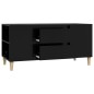 TV-Schrank Schwarz 102x44,5x50 cm Holzwerkstoff TV-Schrank Schwarz 102x44,5x50 cm Holzwerkstoff