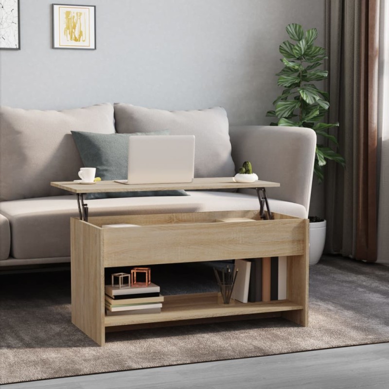 Couchtisch Sonoma-Eiche 102x50x52,5 cm Holzwerkstoff Couchtisch Sonoma-Eiche 102x50x52,5 cm Holzwerkstoff