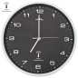 Funkwanduhr mit Quarzwerk 31 cm Schwarz Funkwanduhr mit Quarzwerk 31 cm Schwarz