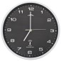 Funkwanduhr mit Quarzwerk 31 cm Schwarz Funkwanduhr mit Quarzwerk 31 cm Schwarz