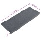 vidaXL Stufenmatten Selbstklebend 15 Stk. 65x24,5x3,5 cm Grau vidaXL Stufenmatten Selbstklebend 15 Stk. 65x24,5x3,5 cm Grau