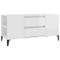 TV-Schrank Hochglanz-Weiß 102x44,5x50 cm Holzwerkstoff TV-Schrank Hochglanz-Weiß 102x44,5x50 cm Holzwerkstoff