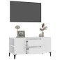 TV-Schrank Hochglanz-Weiß 102x44,5x50 cm Holzwerkstoff TV-Schrank Hochglanz-Weiß 102x44,5x50 cm Holzwerkstoff