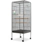 vidaXL Vogelkäfig Schwarz 54x54x146 cm Stahl vidaXL Vogelkäfig Schwarz 54x54x146 cm Stahl
