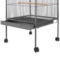 vidaXL Vogelkäfig Schwarz 54x54x146 cm Stahl vidaXL Vogelkäfig Schwarz 54x54x146 cm Stahl
