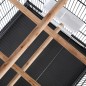vidaXL Vogelkäfig Schwarz 54x54x146 cm Stahl vidaXL Vogelkäfig Schwarz 54x54x146 cm Stahl