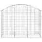 Gabione mit Hochbogen 150x50x100/120 cm Verzinktes Eisen Gabione mit Hochbogen 150x50x100/120 cm Verzinktes Eisen