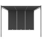 Gartenpavillon mit Seitenvorhang 4x3x2,25 m Anthrazit Gartenpavillon mit Seitenvorhang 4x3x2,25 m Anthrazit