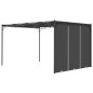 Gartenpavillon mit Seitenvorhang 4x3x2,25 m Anthrazit Gartenpavillon mit Seitenvorhang 4x3x2,25 m Anthrazit