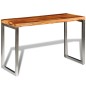 Esstisch Schreibtisch Massivholz mit Stahlbeinen Esstisch Schreibtisch Massivholz mit Stahlbeinen