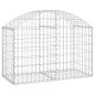 Gabione mit Hochbogen 100x50x60/80 cm Verzinktes Eisen Gabione mit Hochbogen 100x50x60/80 cm Verzinktes Eisen