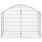 Gabione mit Hochbogen 100x50x60/80 cm Verzinktes Eisen Gabione mit Hochbogen 100x50x60/80 cm Verzinktes Eisen