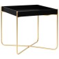 Beistelltisch Schwarz und Golden 38x38x38,5 cm MDF Beistelltisch Schwarz und Golden 38x38x38,5 cm MDF