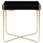 Beistelltisch Schwarz und Golden 38x38x38,5 cm MDF Beistelltisch Schwarz und Golden 38x38x38,5 cm MDF