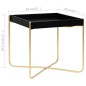 Beistelltisch Schwarz und Golden 38x38x38,5 cm MDF Beistelltisch Schwarz und Golden 38x38x38,5 cm MDF