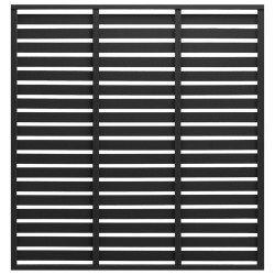Zaunelement WPC 180 x 180 cm Schwarz
