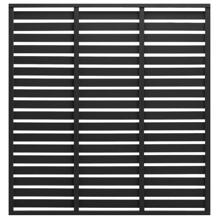Zaunelement WPC 180 x 180 cm Schwarz