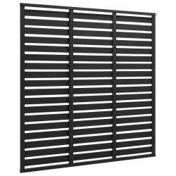 Zaunelement WPC 180 x 180 cm Schwarz
