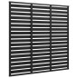 Zaunelement WPC 180 x 180 cm Schwarz
