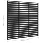 Zaunelement WPC 180 x 180 cm Schwarz