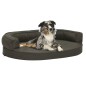 vidaXL Hundematratze Ergonomisch 75x53cm Leinenoptik Dunkelgrau vidaXL Hundematratze Ergonomisch 75x53cm Leinenoptik Dunkelgrau