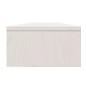Monitorständer Weiß 100x24x13 cm Massivholz Kiefer Monitorständer Weiß 100x24x13 cm Massivholz Kiefer