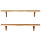 vidaXL Wandregale 2 Stk. 90 x 20 x 18 cm Massivholz Akazie vidaXL Wandregale 2 Stk. 90 x 20 x 18 cm Massivholz Akazie