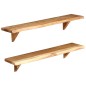 vidaXL Wandregale 2 Stk. 90 x 20 x 18 cm Massivholz Akazie vidaXL Wandregale 2 Stk. 90 x 20 x 18 cm Massivholz Akazie