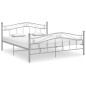 vidaXL Bett Grau Metall 140x200 cm vidaXL Bett Grau Metall 140x200 cm