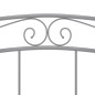 vidaXL Bett Grau Metall 140x200 cm vidaXL Bett Grau Metall 140x200 cm
