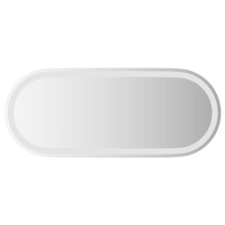 LED-Badspiegel 90x40 cm Oval