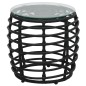 3-tlg. Bistro-Set Poly Rattan Schwarz 3-tlg. Bistro-Set Poly Rattan Schwarz
