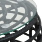 3-tlg. Bistro-Set Poly Rattan Schwarz 3-tlg. Bistro-Set Poly Rattan Schwarz